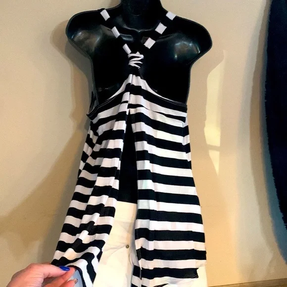 Official A&M Aggies Women’s Fancy Tank Top with opening in the back. - Picture 3 of 5